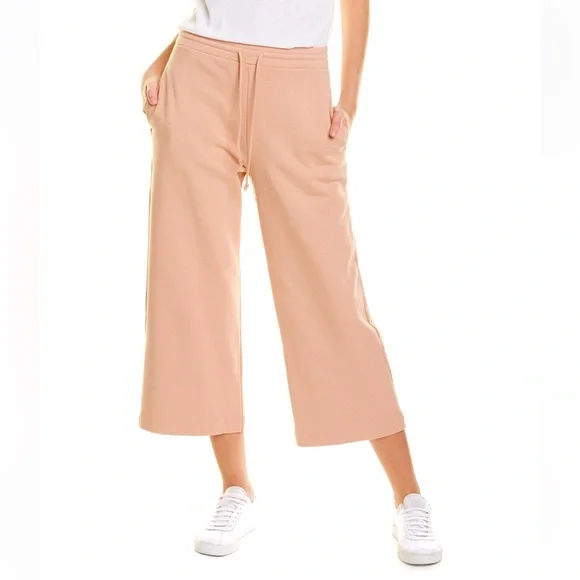 NWT Vince Wide Leg Cropped Sweatpant Size Small - Picture 1 of 13